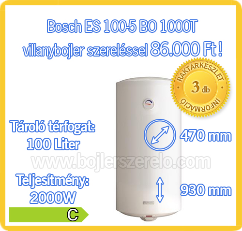 Bosch ES100-5 BO 1000T villanybojler