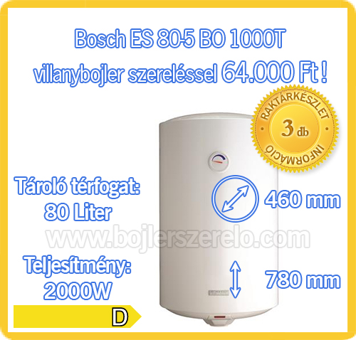 Bosch ES80-5BO 1000 T villanybojler