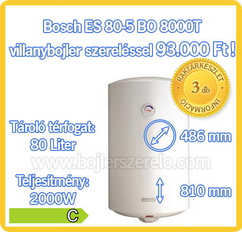 Bosch ES80-5BO 8000 T villanybojler